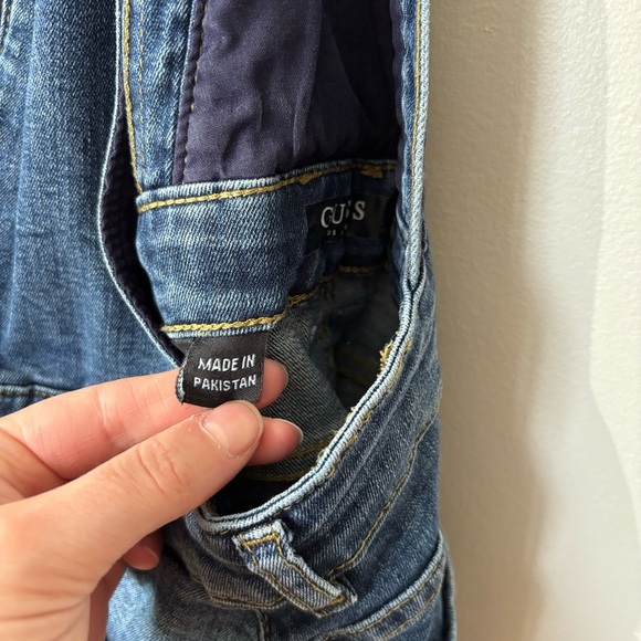 🎉4/30$🎉 Guess Denim Zip-Front Dress Overall - Size 12 (Fits XS) - Picture 5 of 9